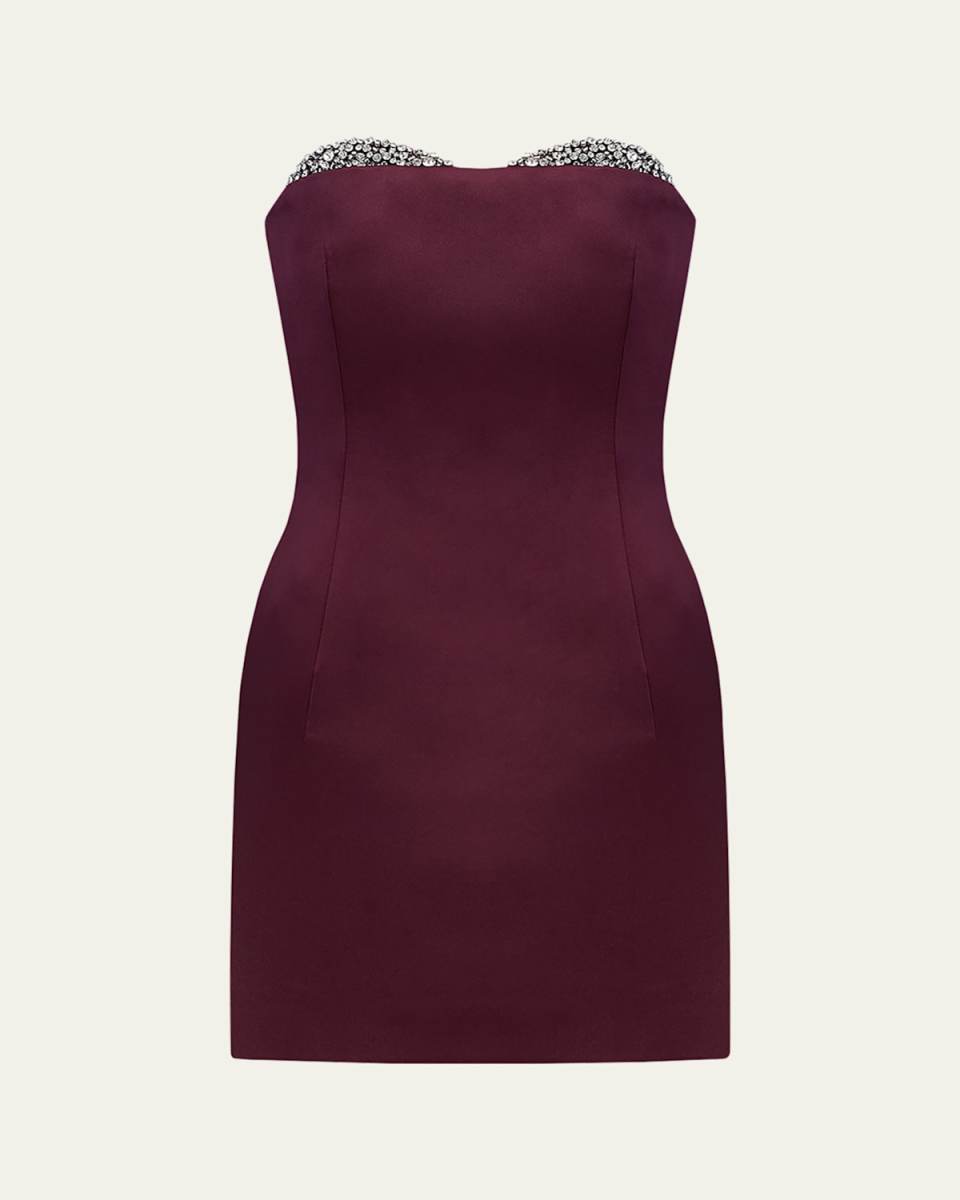 Noelie Embellished Strapless Mini Dress